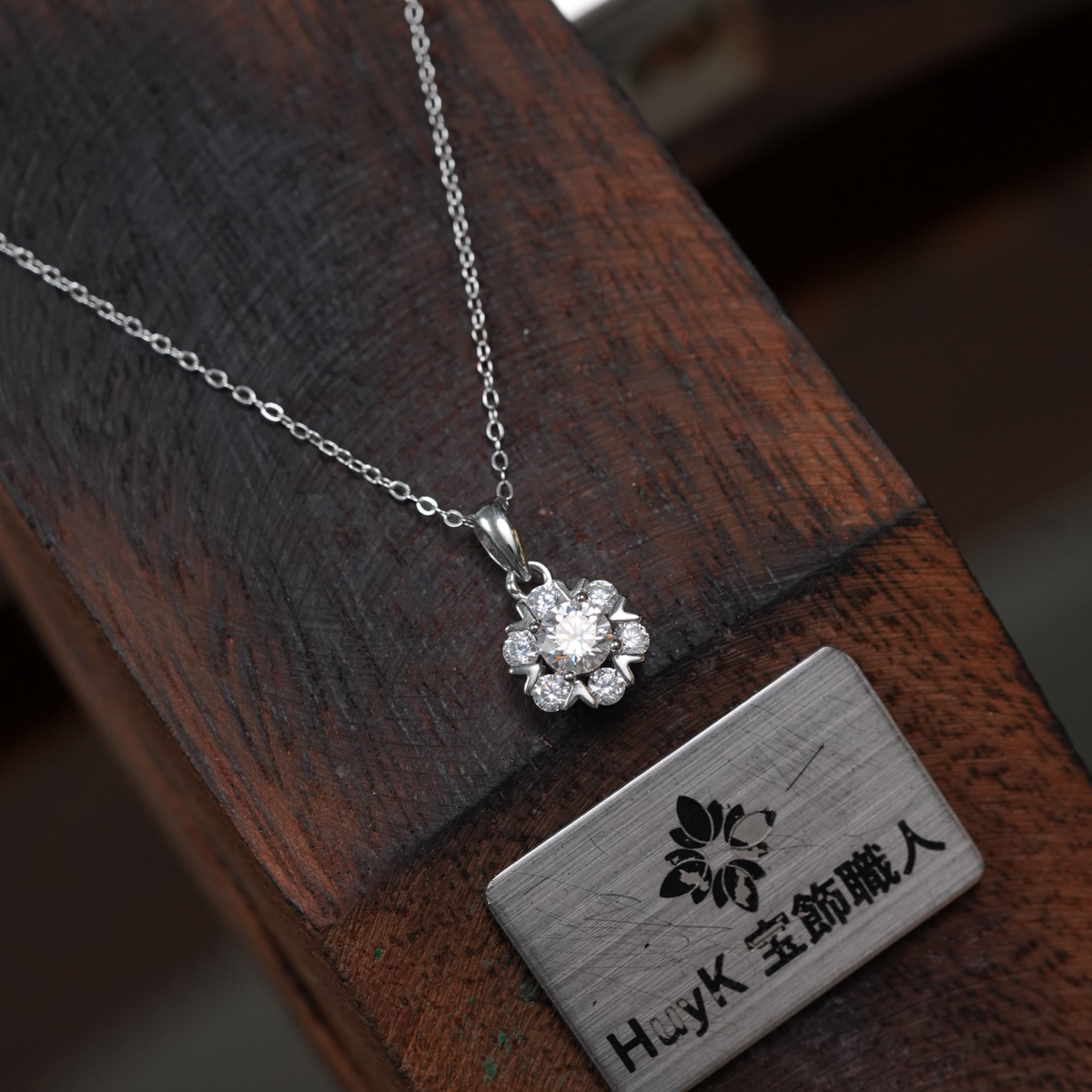 雪結晶ネックレス - s925 - D0007