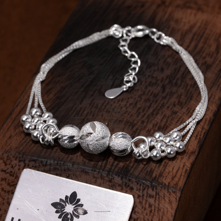 สร้อยข้อมือเม็ดเงิน – S925 – L000963