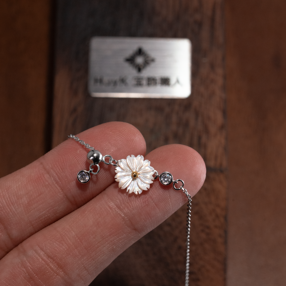 デイジーネックレス - S925 - D400350