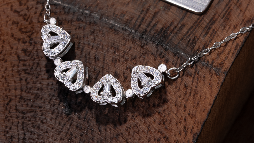 สร้อยคอ 2WAY โคลเวอร์สี่ใบ – เงิน S925 – MD64