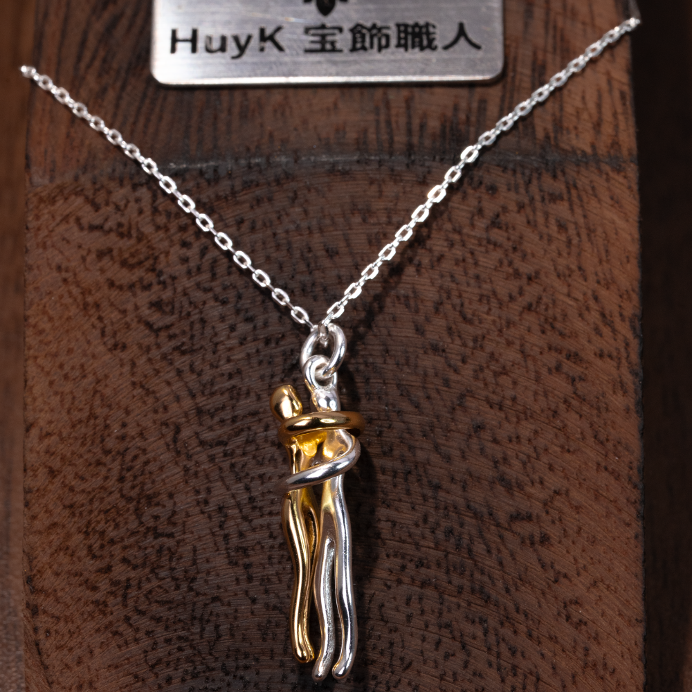 カップルネックレス - S925シルバ - D000984