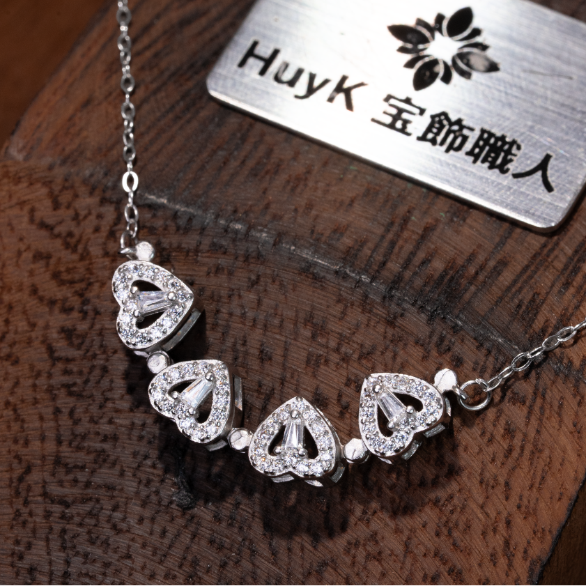 2WAYクローバーネックレス - S925 - D0002