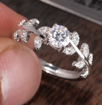 แหวนใบลอเรล – เงิน S925 – N000905