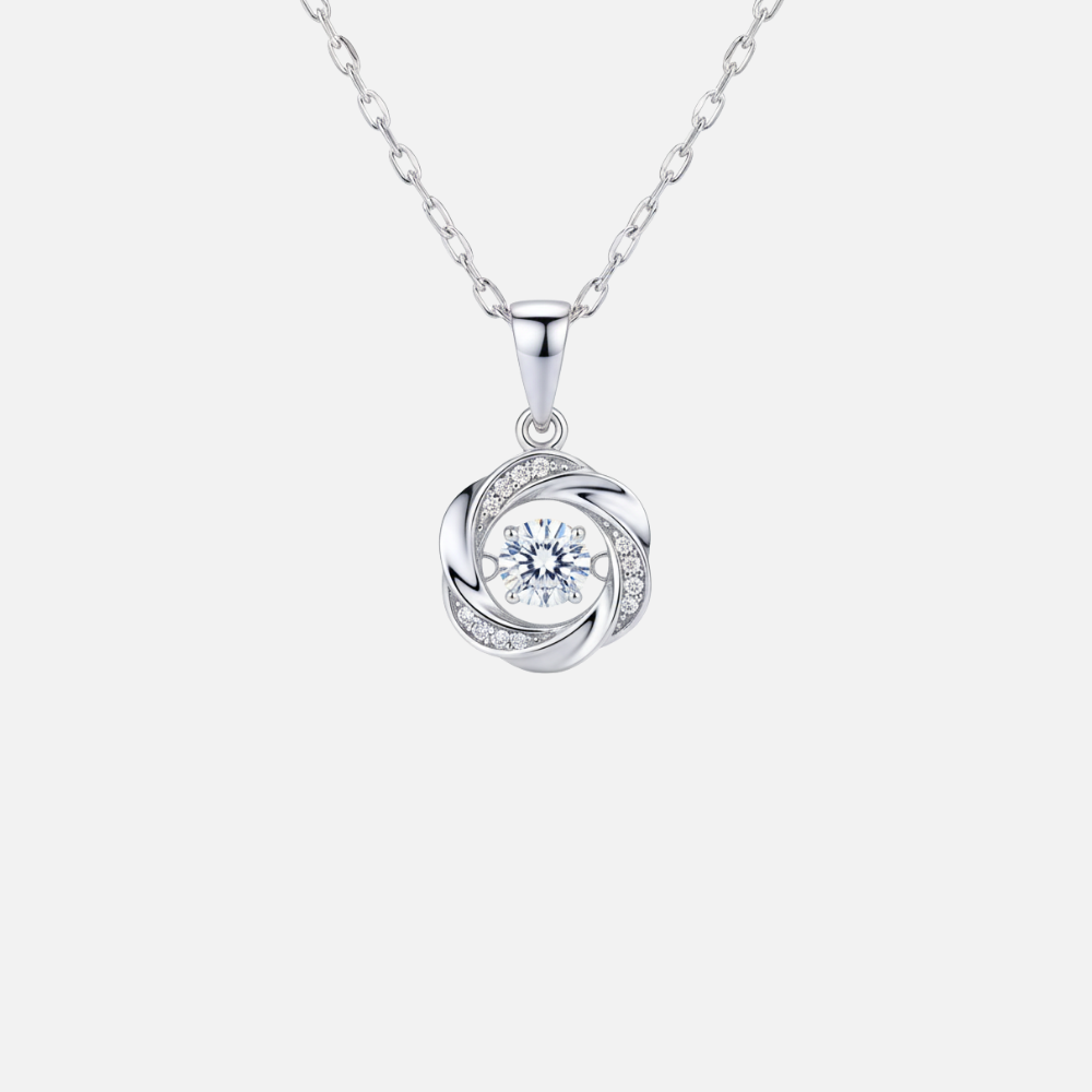 สร้อยคอจี้บิดเกลียว – เงิน S925 – D401042