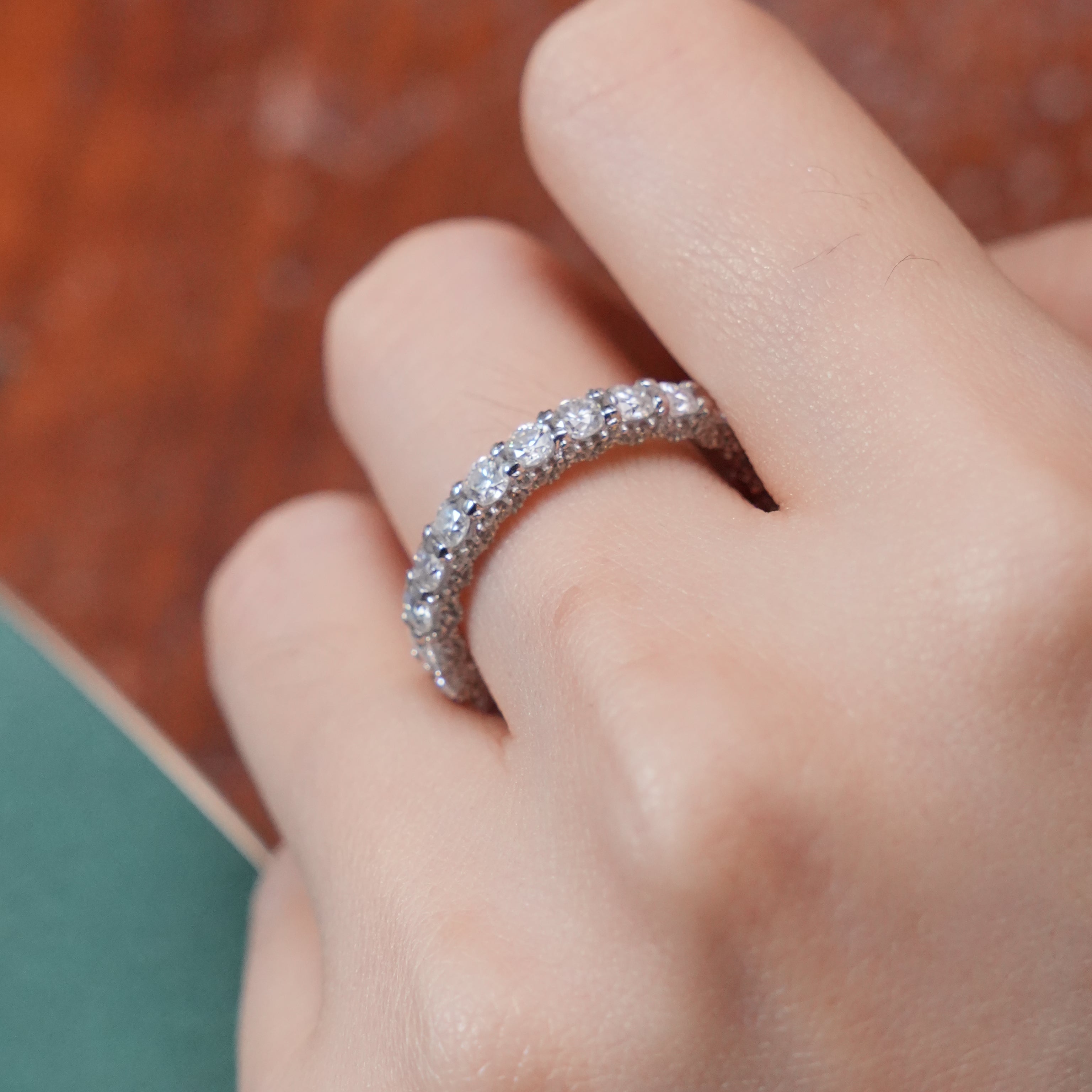 透明なモアッサナイトのリング - S925 - NM101 – HUYK JEWELRY©