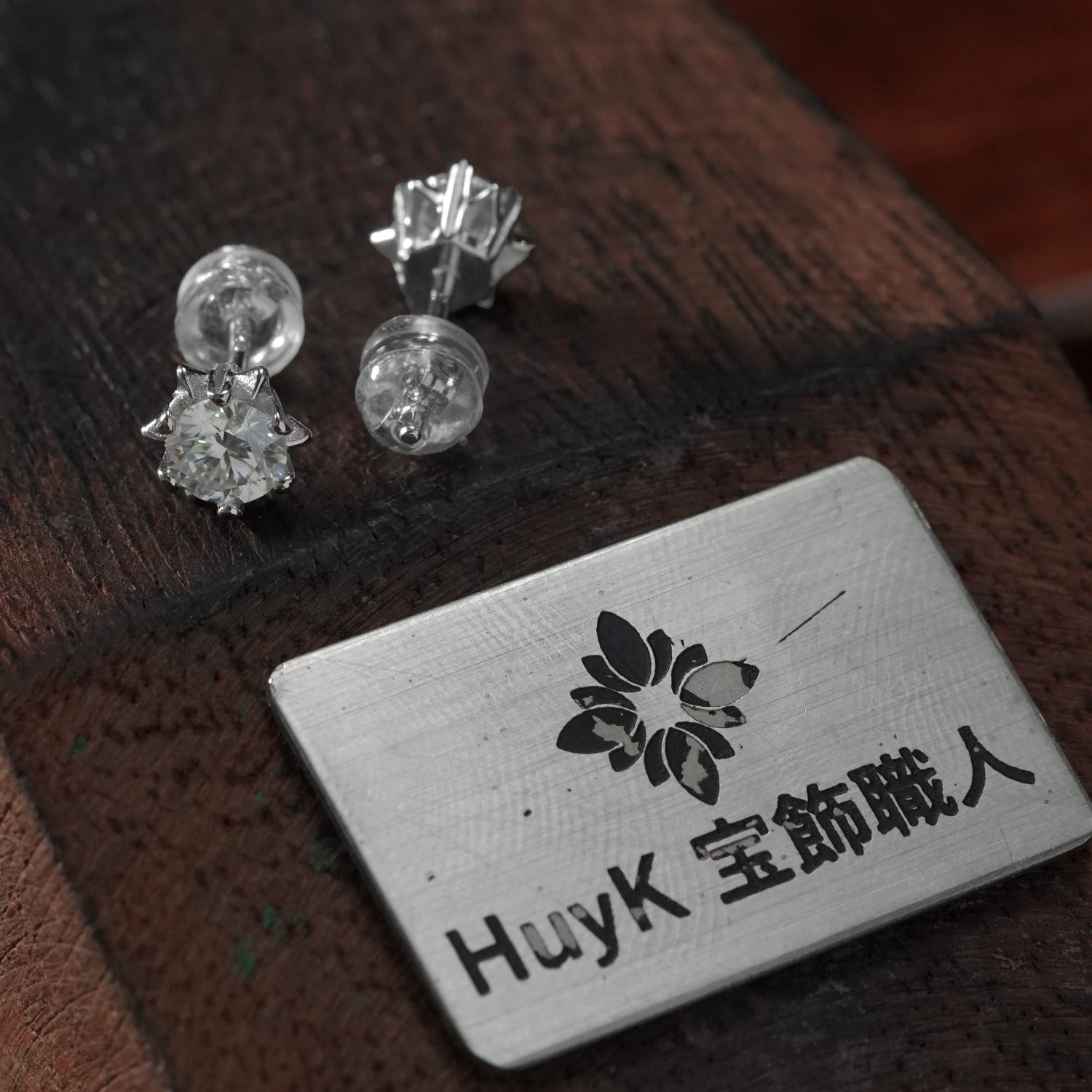 Anting Moissanite Kepingan Salju – S925 – B001072