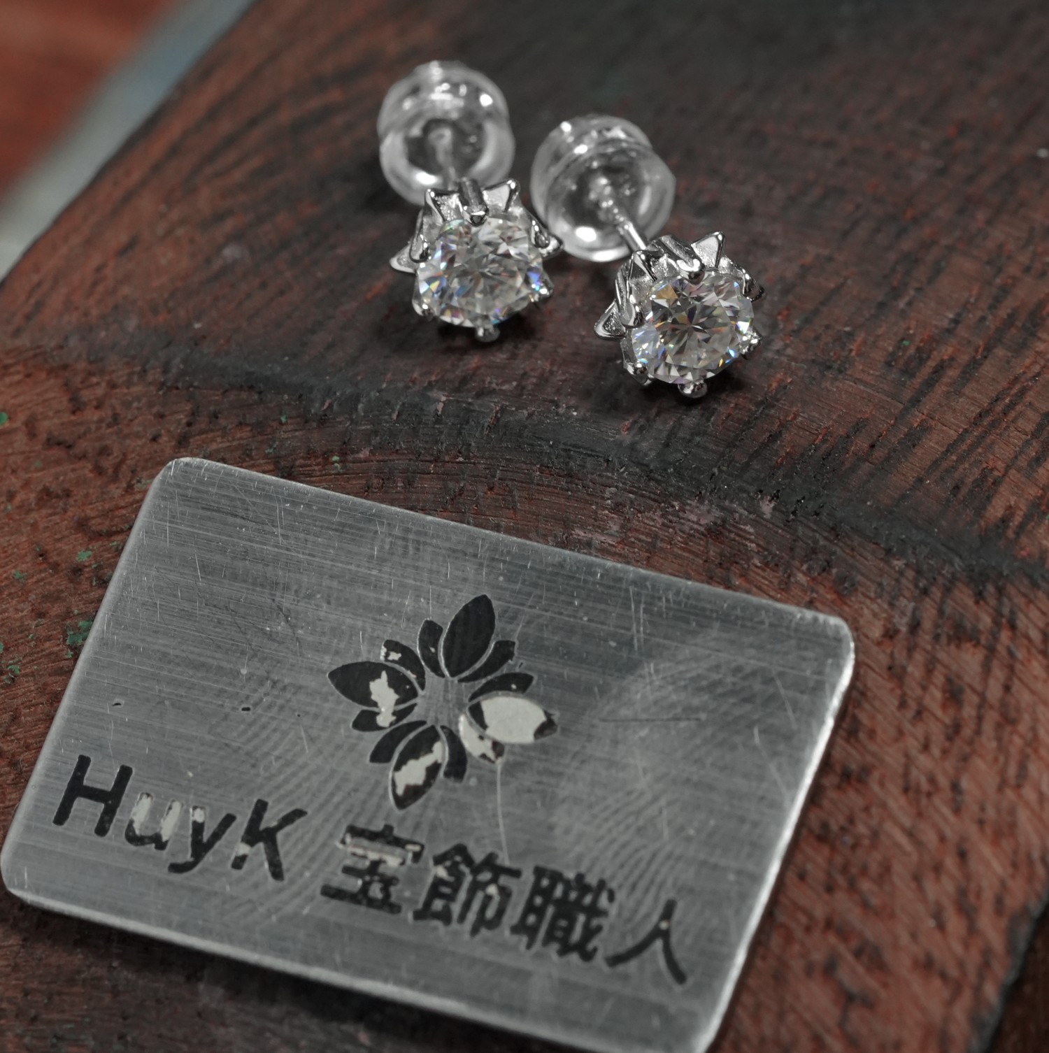 Anting Moissanite Kepingan Salju – S925 – B001072