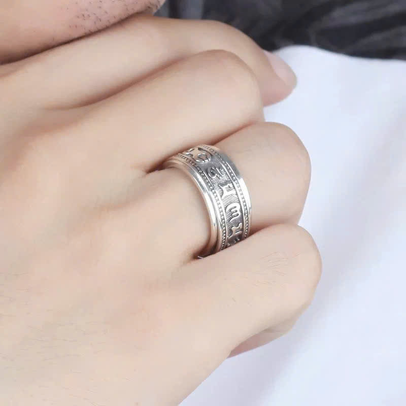 แหวนหมุนหกคำพระคาถา - S925 - N100886