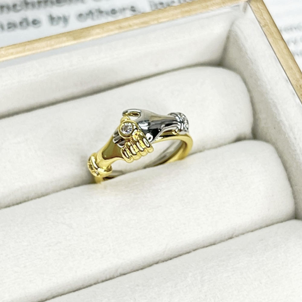 Cincin bergandengan tangan - S925 - N630001