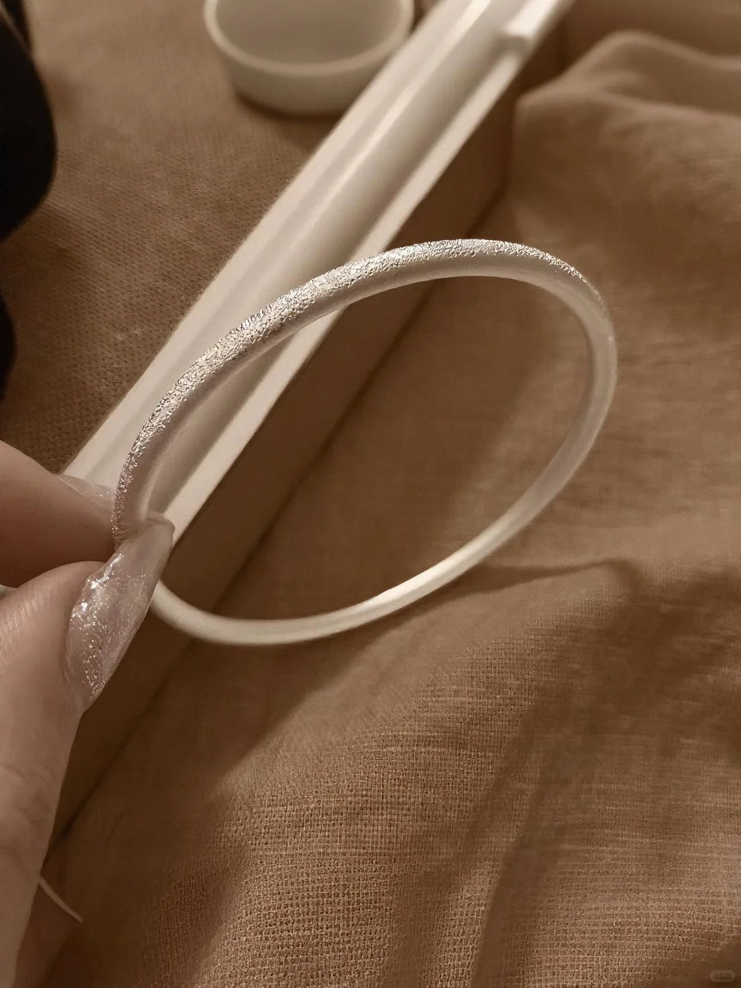 กำไลเงิน S999 แบบแมตต์ – L000108