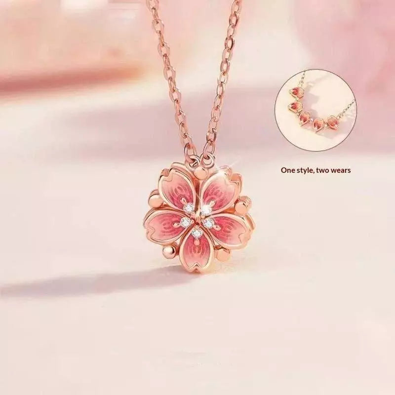 2WAY桜ネックレス -S925-D0066